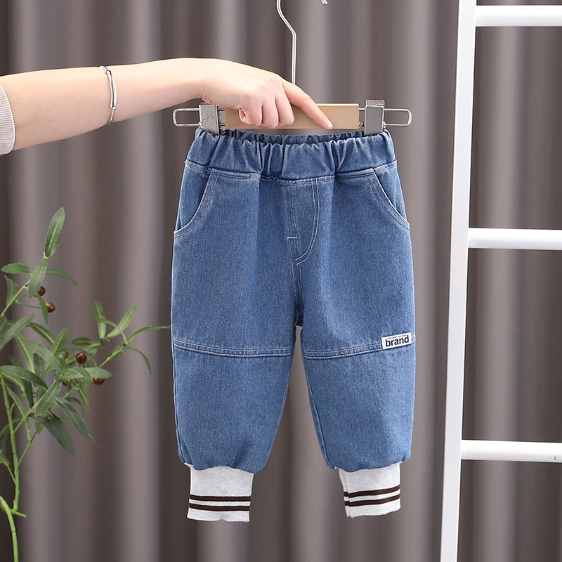 

Spring Autumn New Girls Kids Clothes Boys Trousers Children Denim Pants Baby Jeans Fashion Toddlers Casual Sportswear 0-5 Years
