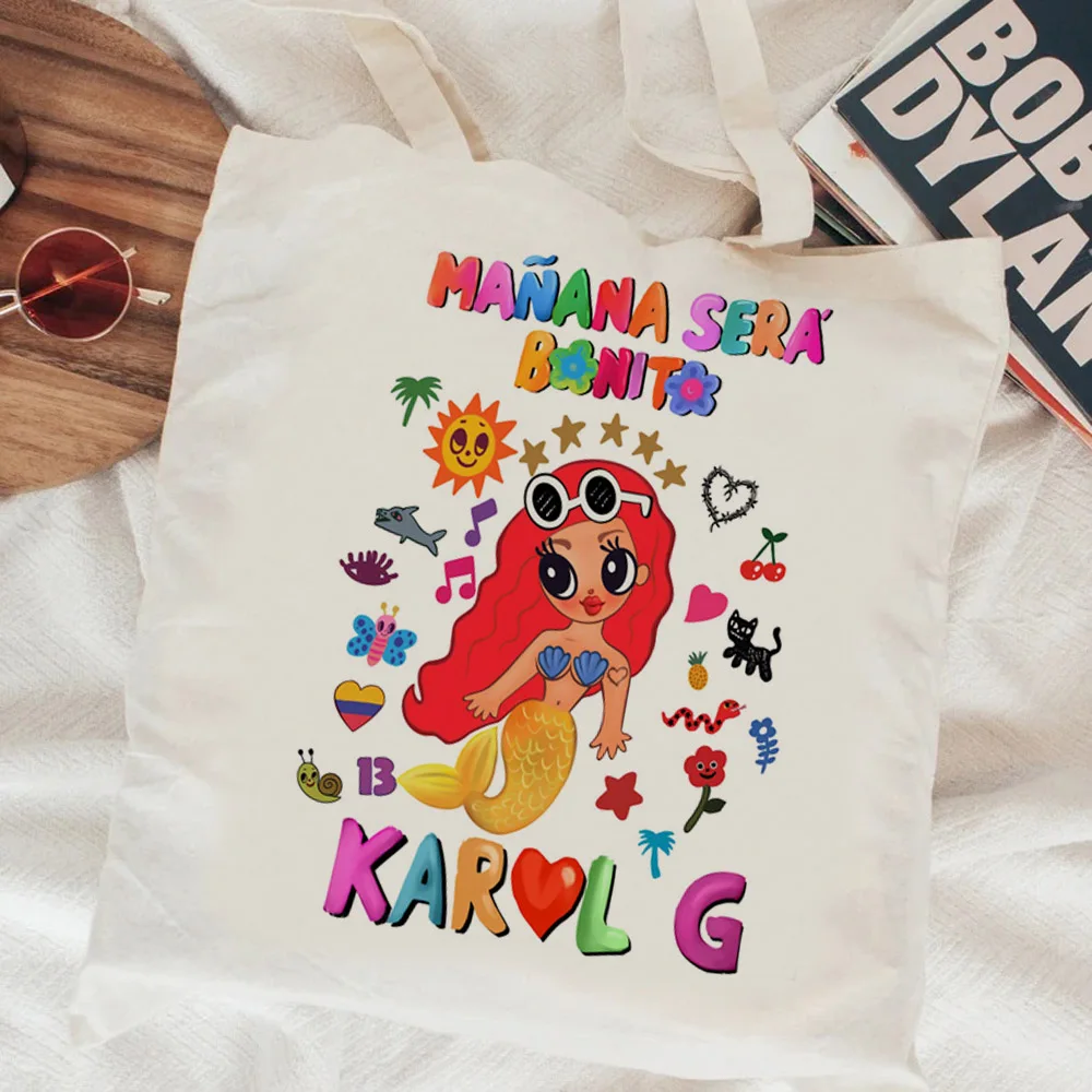 Сумка для покупок Karol g шоппер многоразовые сумки сумка из джута тоут тканые