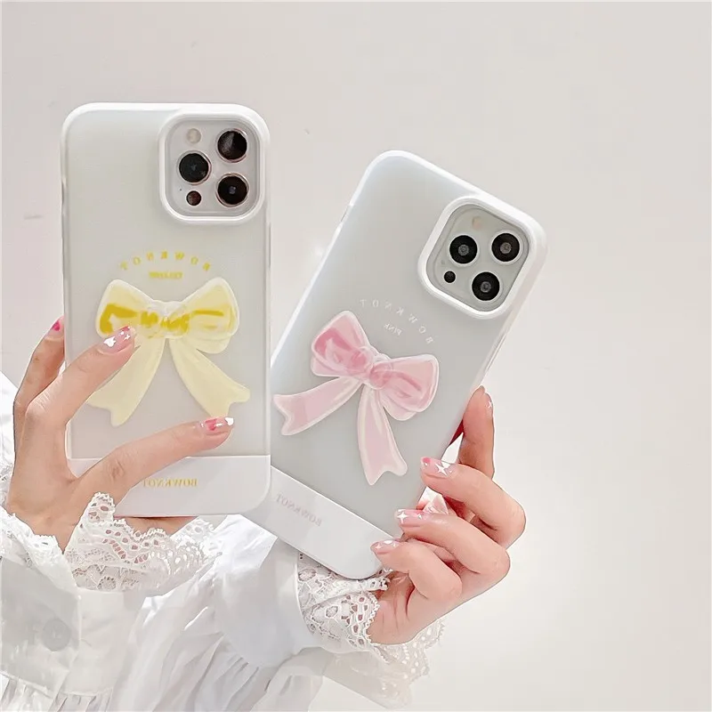 

Cute Cartoon Bear Zebra Love Eugene Flower Bow Tie Female Soft Case For Iphone 11 12 13 Pro Max 7 8 Plus Xr X Xs Cover Fundas