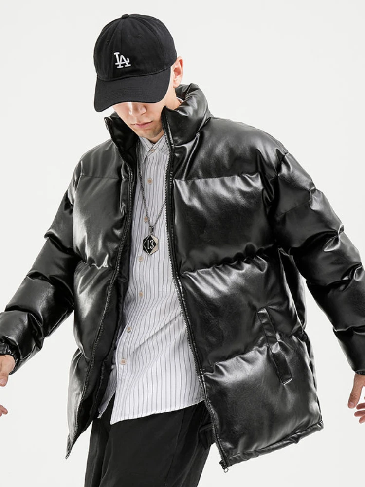 2022 New Winter Jacket Men Casual Wear Padded Warm Coat Male  Thicken Coat Man's Windproof Fashion Black Coat