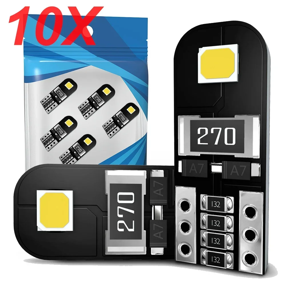 10x мини-размер Автомобильный внутренний светильник T10 168 2825 194 Светодиодная лампа