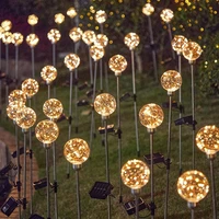outdoor solar led garden lights copper wire glass ball lamp solar led light outdoor waterproof christmas decoration solar lamp