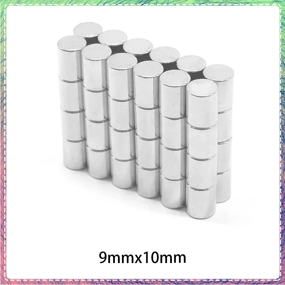 10/20/50 шт. 9x10 мм мини круглые супер сильные неодимовые магниты N35 мощный магнит на