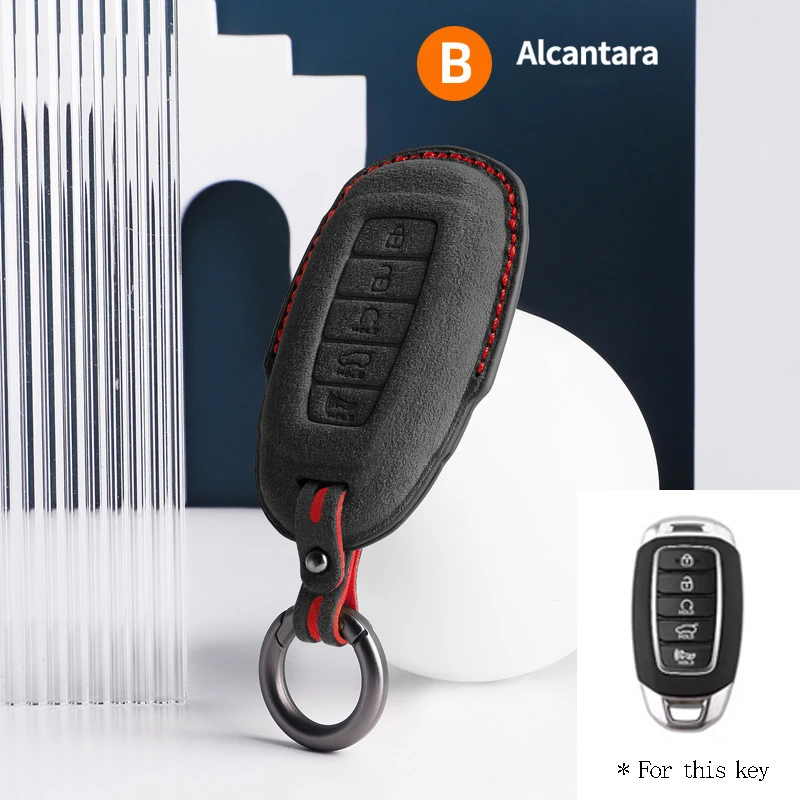 

Чехол для автомобильного ключа, 5 кнопок, аксессуары для Hyundai Tucson Santa Fe Rena Sonata Elantra Creta i10 i30 i40 Solaris Accent