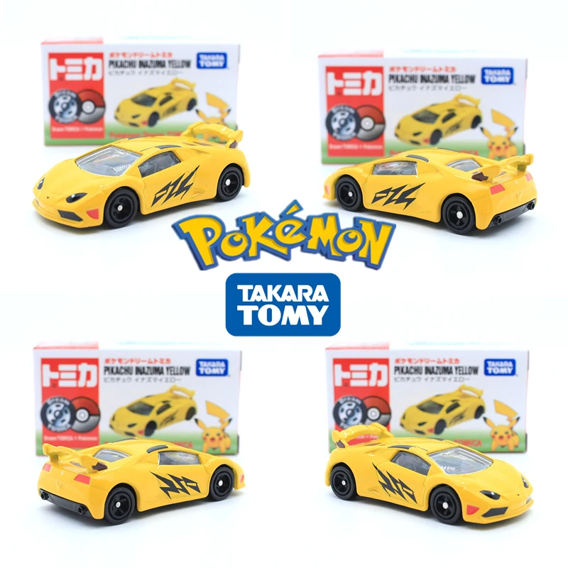 

Спортивная модель TOMY из сплава, покемон Пикачу, детские игрушки 6 см, подарок на Рождество и день рождения, японская анимация