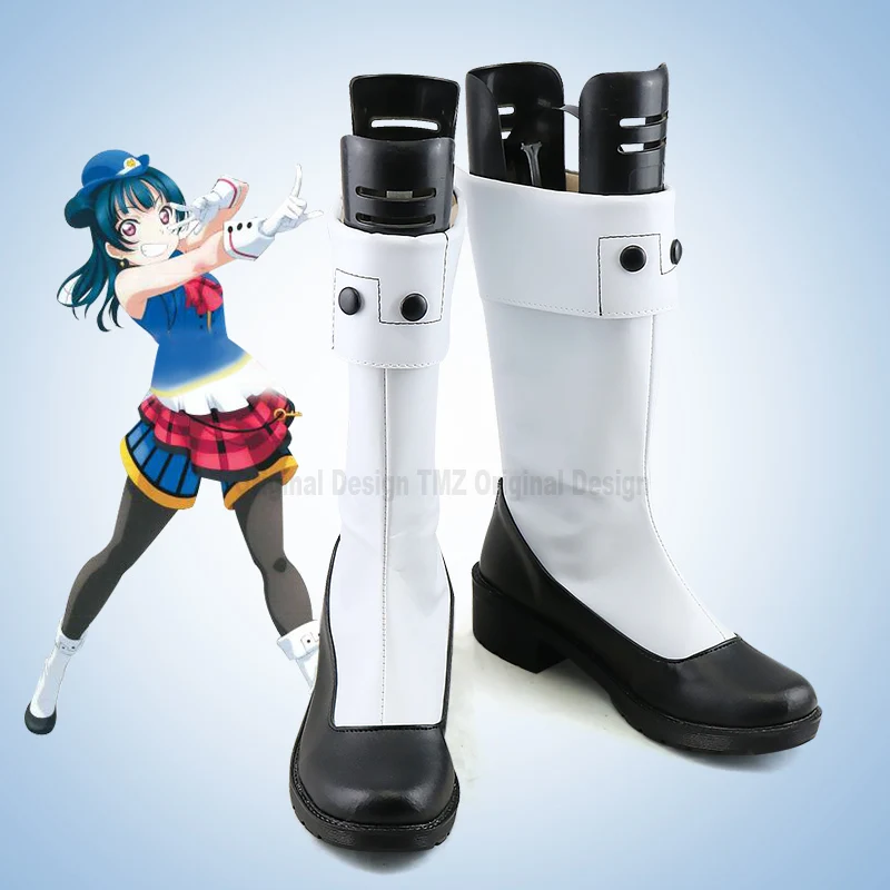 

LoveLive!Sunshine!! Happy Party Train Aqours Tsushima Yoshiko Cosplay Shoes Boots lovelive Halloween Cosplay Costume Accessory