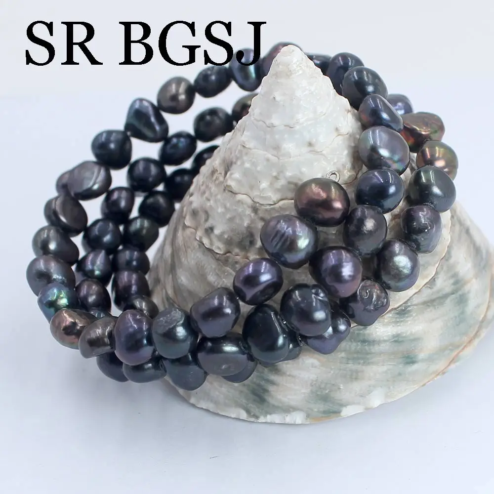 

Real Natural Freshwater Baroque Pearl Bracelets & Bangles For Female Jewelry Gifts for the New Year 7 inch