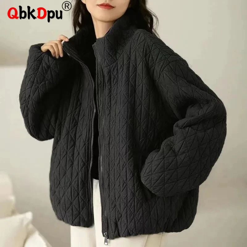 

Loose Casual Women Windbreak Parkas Jackets Korean Fashion Thick Warm Cotton Padded Chaquetas Winter Lightweight Oversized Coats