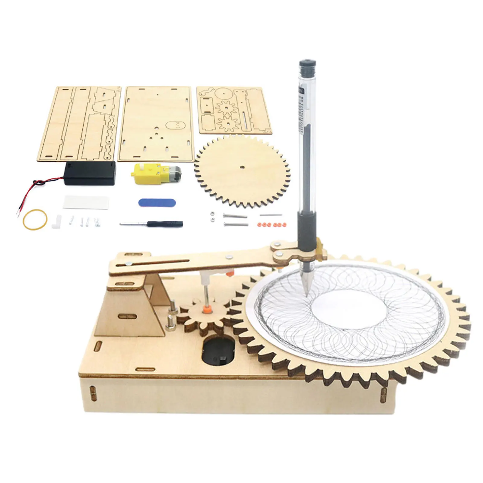 

3d Wooden Model Puzzle Toys Science Experiment Physics Educational Toys For Kids Training DIY Crafts Mechanical Projector Model