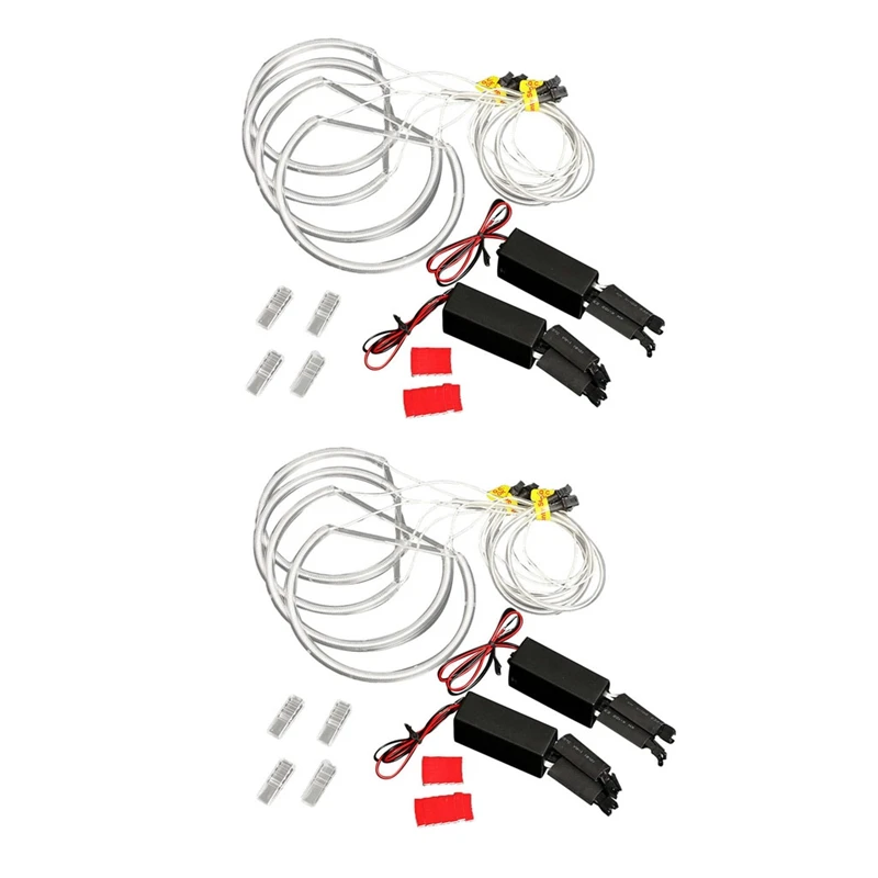 

8X Ccfl Angel Eye Halo LED Ring Light White Non-Projector For Bmw E46 3 Series