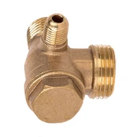 3 port brass male threaded check valve connector tool for air compressor prevent water backflow