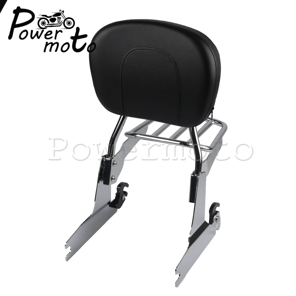 Хромированный багажник для мотоцикла спинка Sissy Bar съемный Harley Dyna FXD FXDC FXDB Super Glide Low
