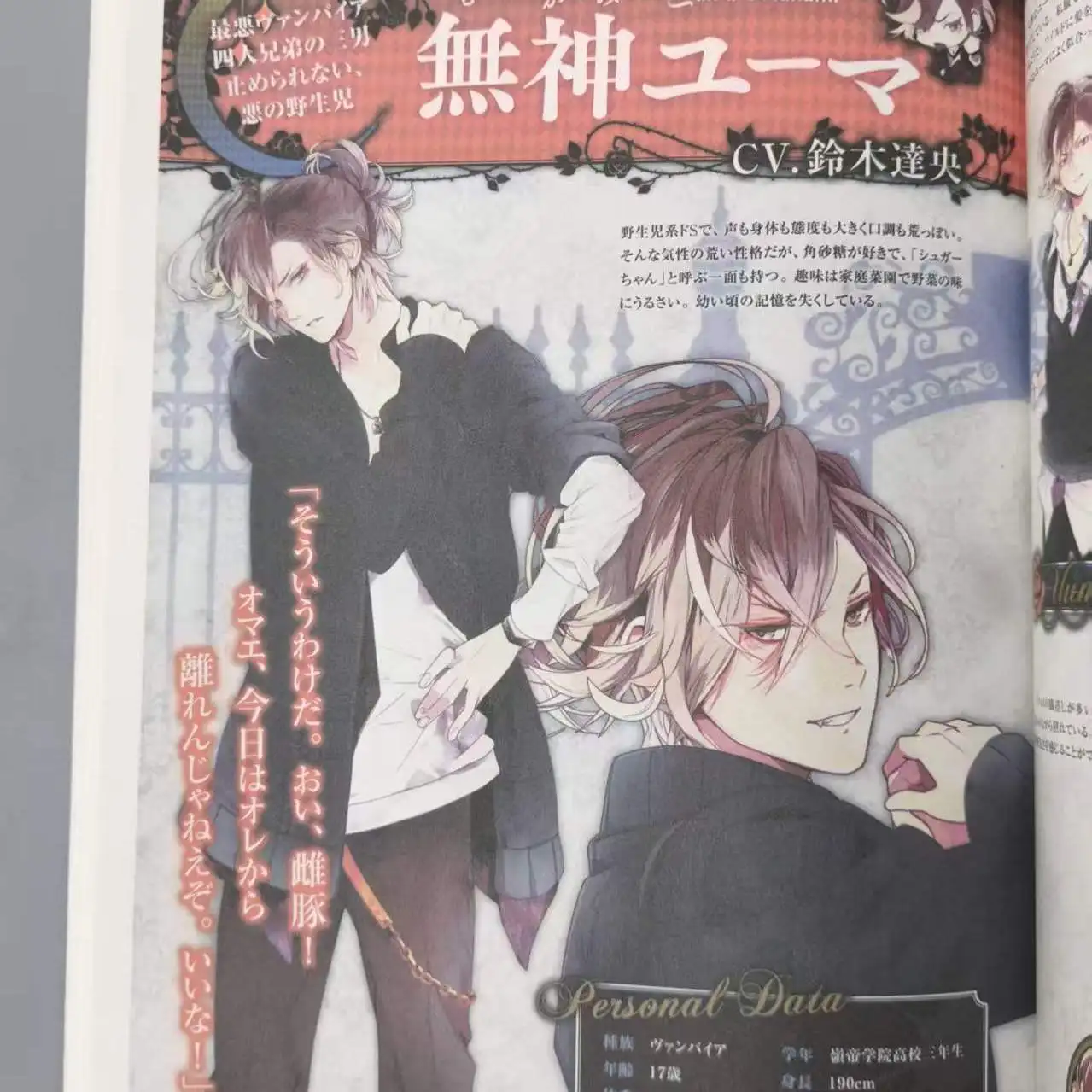 Фото DIABOLIK LOVERS VANDEAD CARNIVAL: Фан-бук - Японский артбук с иллюстрациями по отоме-игре (Libros Livros) №3