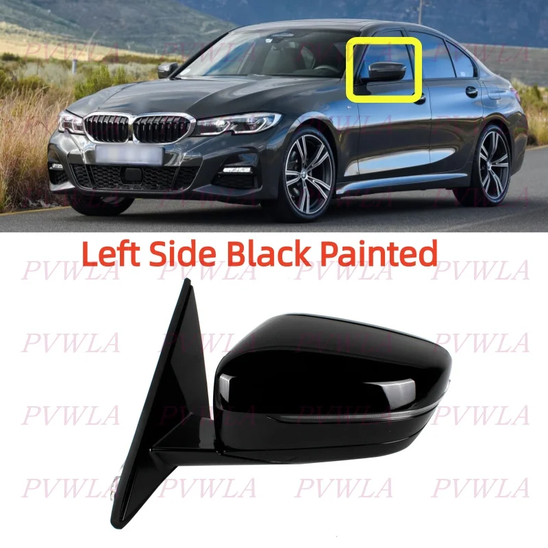 

Зеркало боковое 5PIN для BMW G20 G28 320i 330i 330e 330i/e xDrive 2019-2023 с функцией контроля слепых зон и подогревом, в сборе