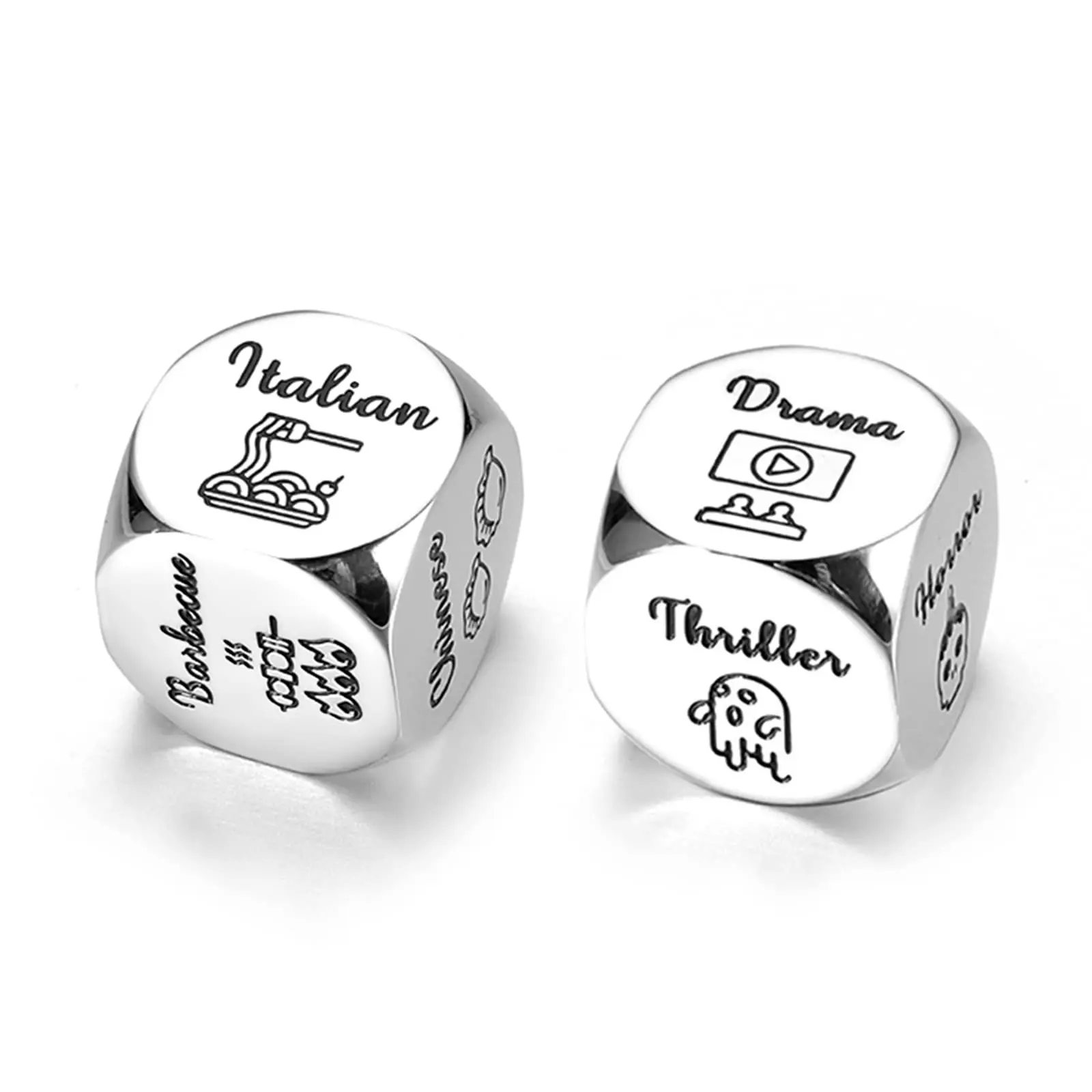 

Food Movie TV Decision Dice Couple Date Night Ideas Funny Gift for Lover Boyfriend Hubby Wife Birthday Wedding Anniversary Gifts