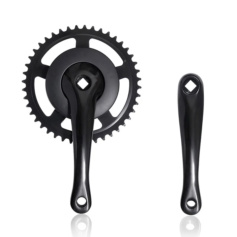 

Bicycle Crank Part 170Mm 44T Single Speed Chainwheel Square Hole Fixed Gear Bicycle Crankset Track Chainring Bicycle Crank