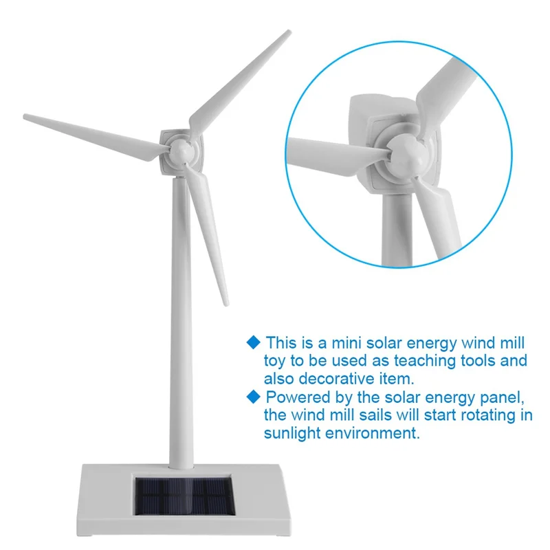 

Solar Powered Windmill Model Building Kit Kids DIY Windmill Educational Electronic Farm Decorate Electronic Windmill Toy