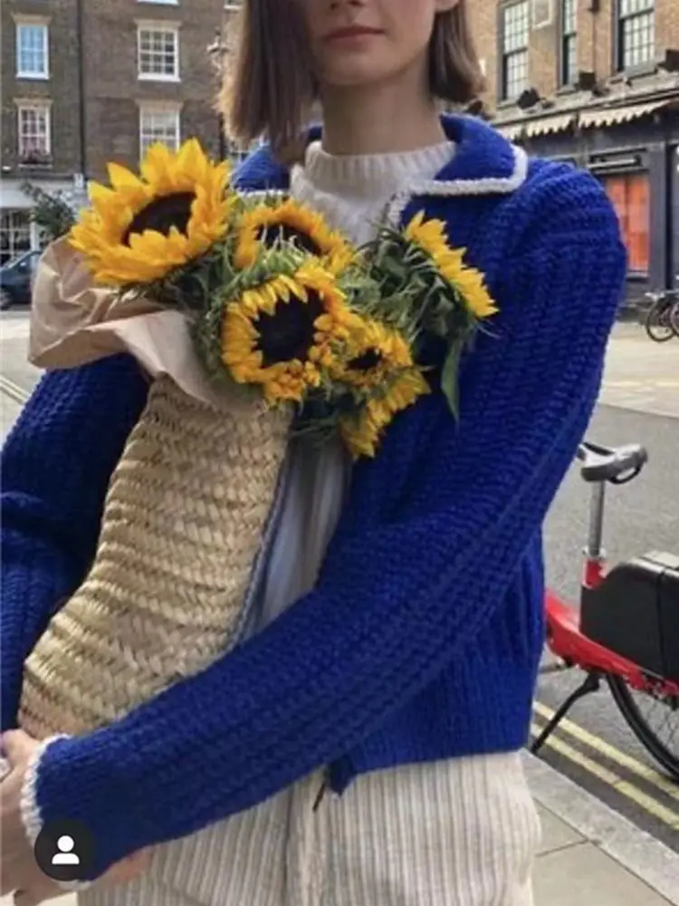 

New Winter Casual Commuter Lapel Elegant and Comfortable Cardigan Sweater