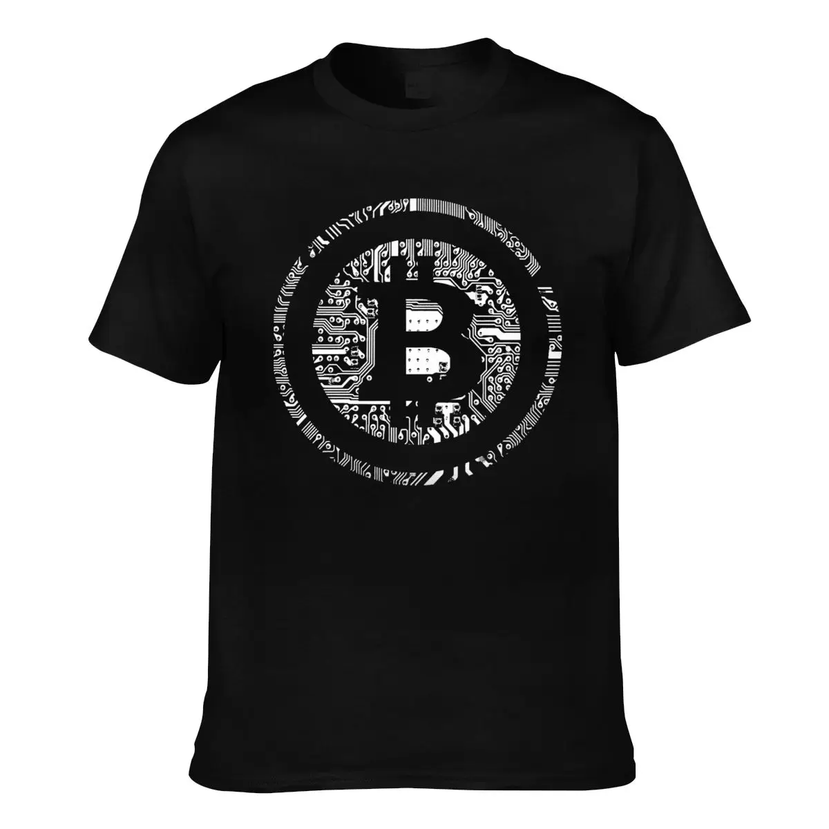 Мужские футболки рекламная финансовая свобода Биткоин веселые виртуальная