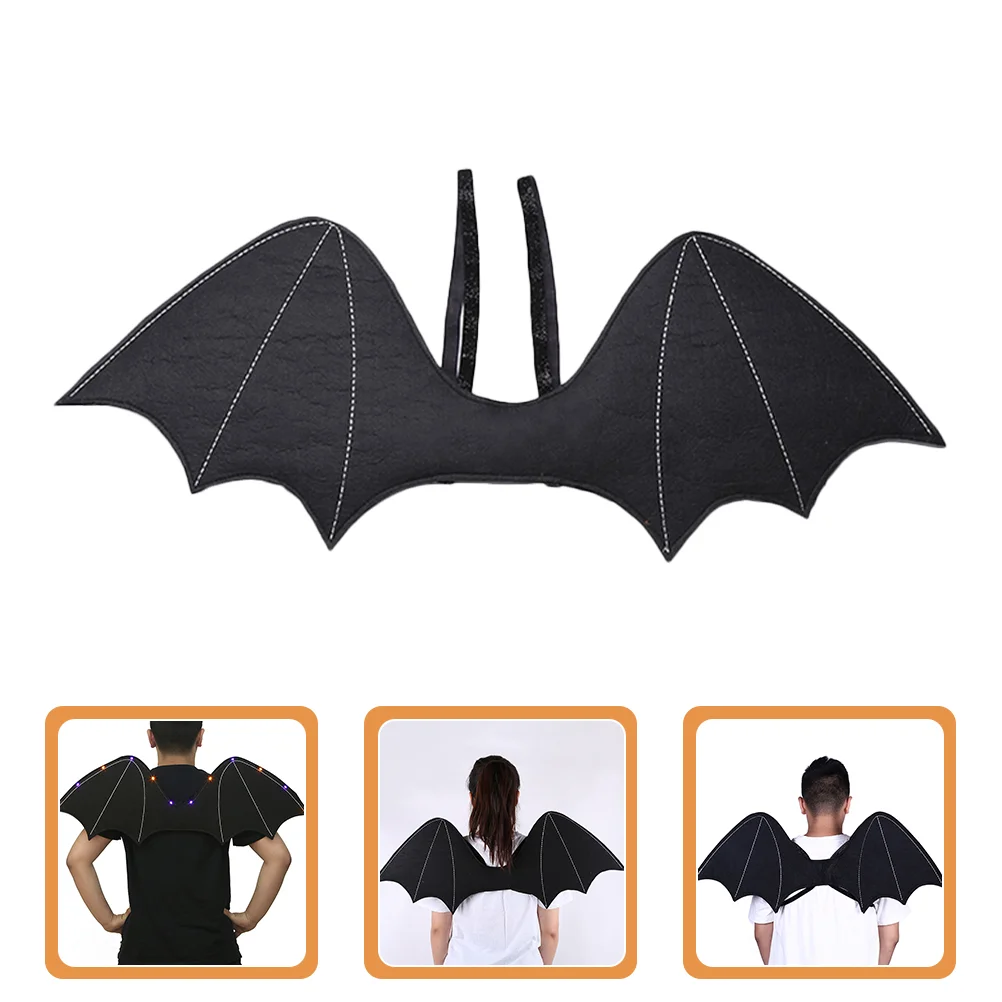 

Wing Bat Wings Child Halloween Decor Masquerade Custome Dress- Button Parent-child