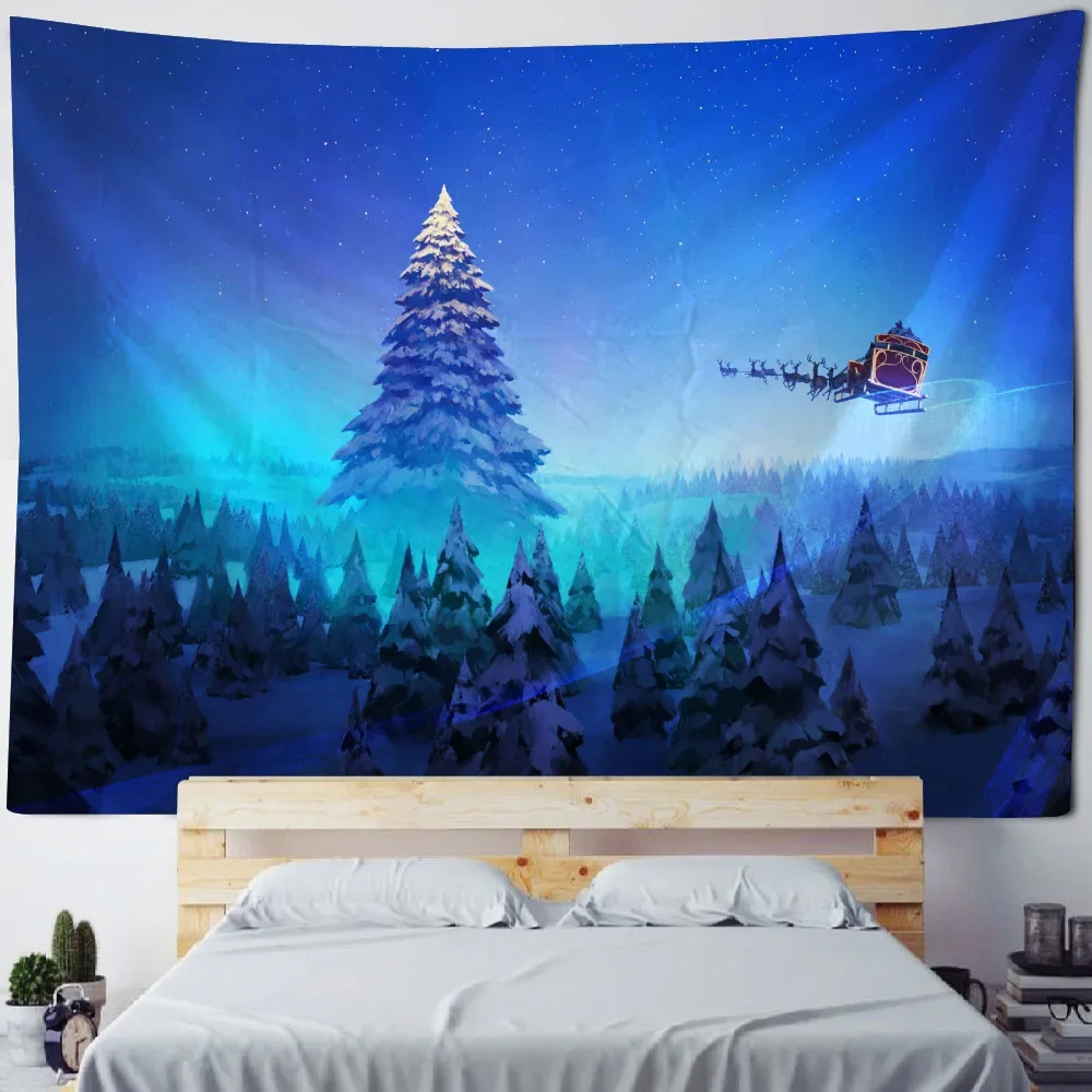 Рождественское украшение гобелен на стену рождественская елка для дома