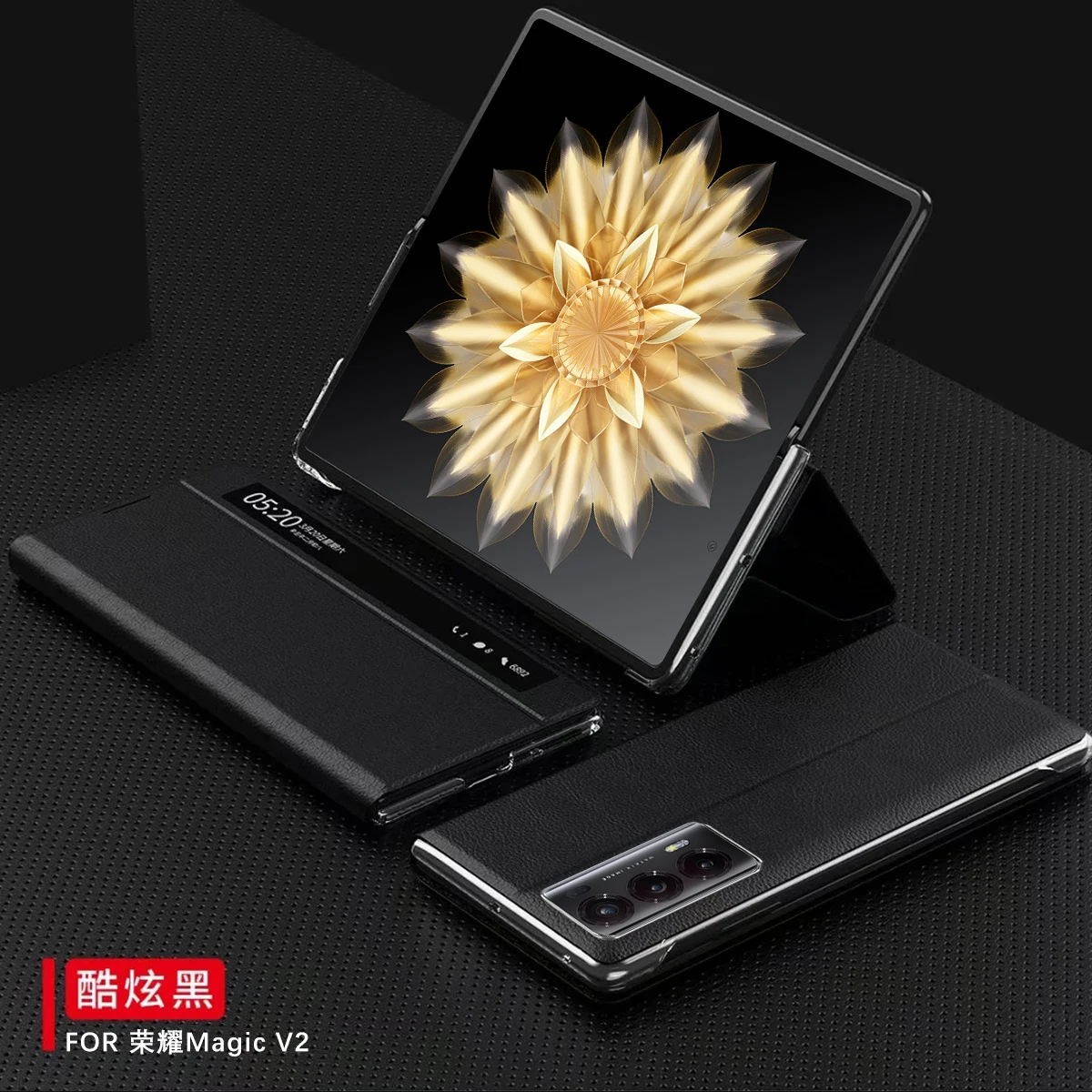 

For Honor Magic V2 Smart Window Flip Case Shell Full Cover Protector Magnetic authority Leather Case for Honor Magic V2 Covers