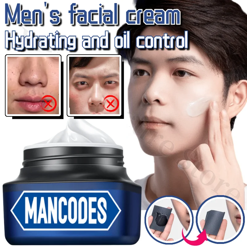 MANCODES Men's Toning BB Cream Waterproof Hyaluronic Acid Moisturizing Oil Control Concealer Brightening Skin Tone for Men 50g
