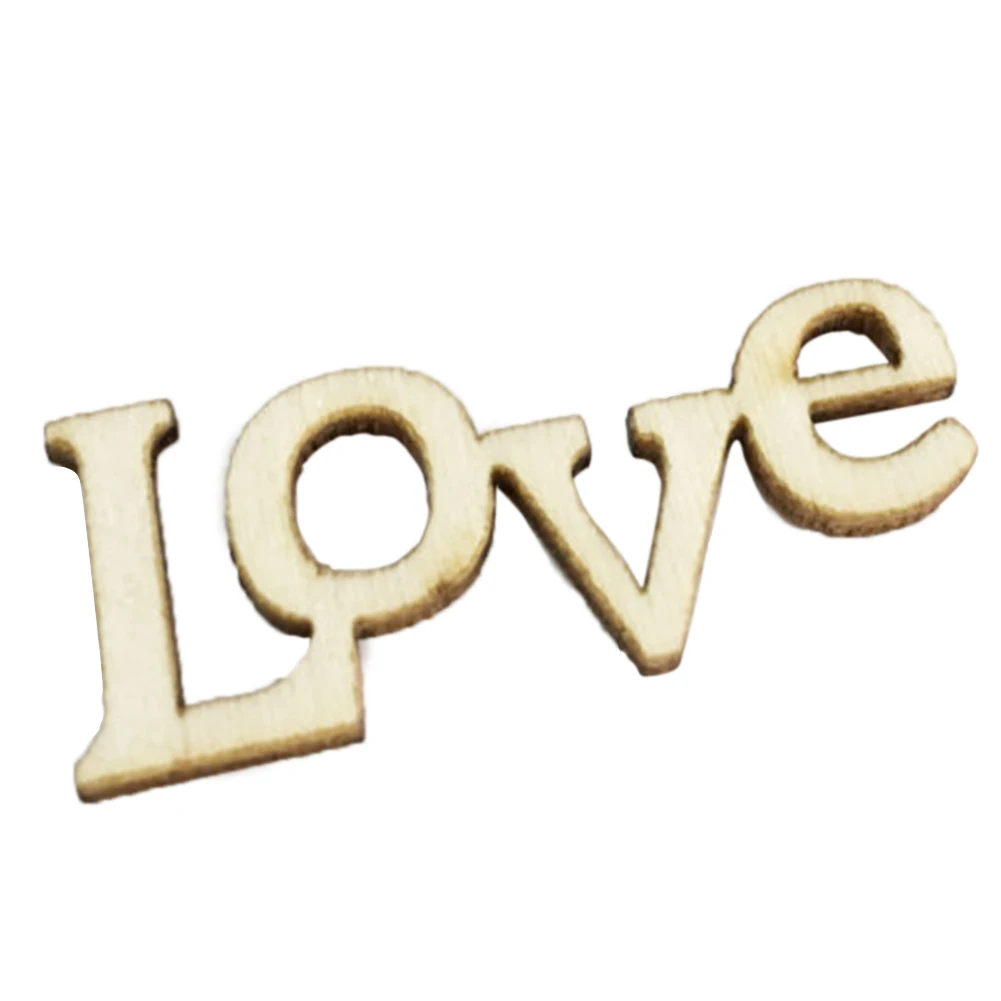 

Handmade Wooden Letters Party Love Letter Word DIY Decoration Small Ornaments Accessory 50pcs DIY Crafts Gift Home Scrapbooking