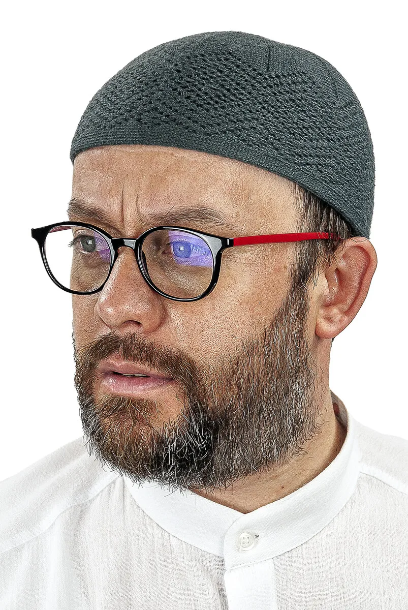 

Трикотажная Зимняя шерстяная шапка IQRAH Orlon, Серая шапка с рисунком венге