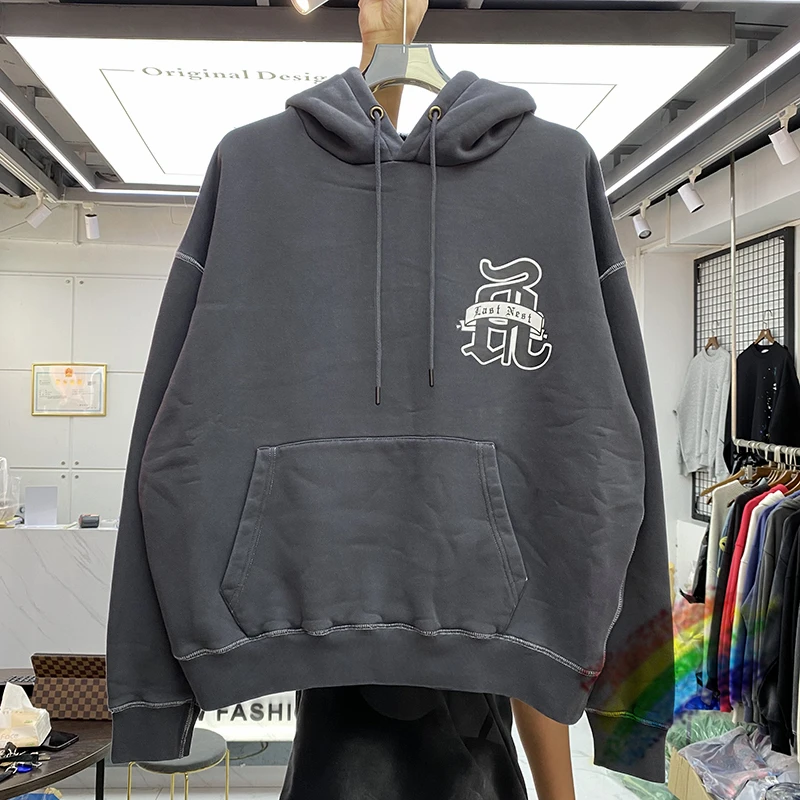 

Askyurself Hoodie Men Women Vintage Askyurself Pullover Washed Loose Fleece Hooded ASK Sweatshirts