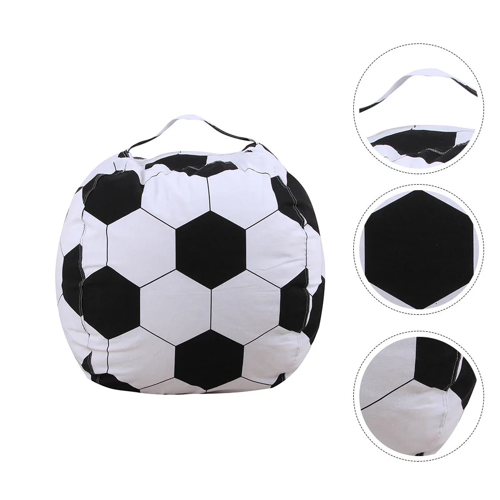 

Football Storage Bag Kids Bean Chair Cover Beanbag Covers Stuffed Animal Toy Organizing