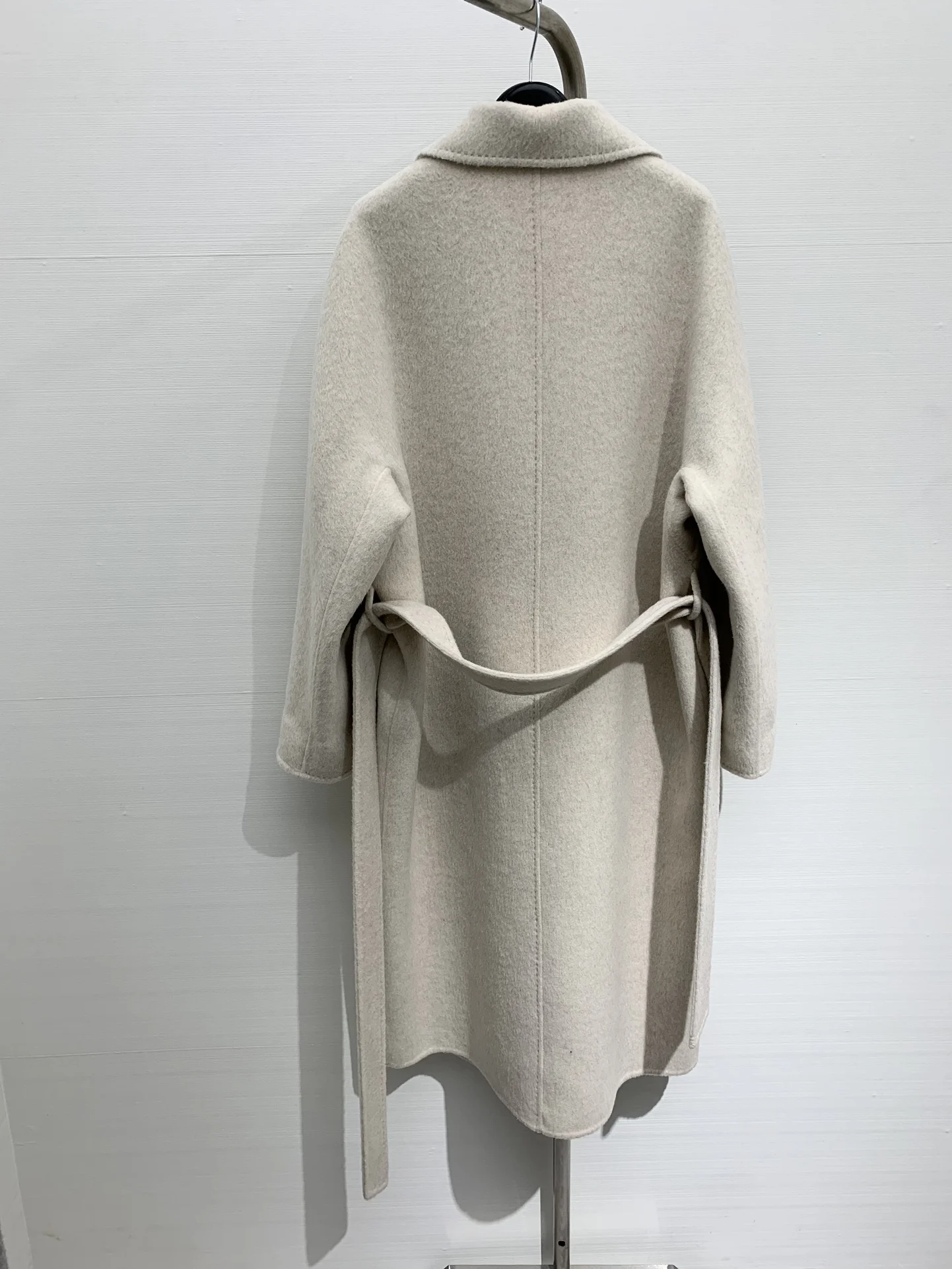 2024 осенняя новая женская одежда классическое двубортное длинное шерстяное