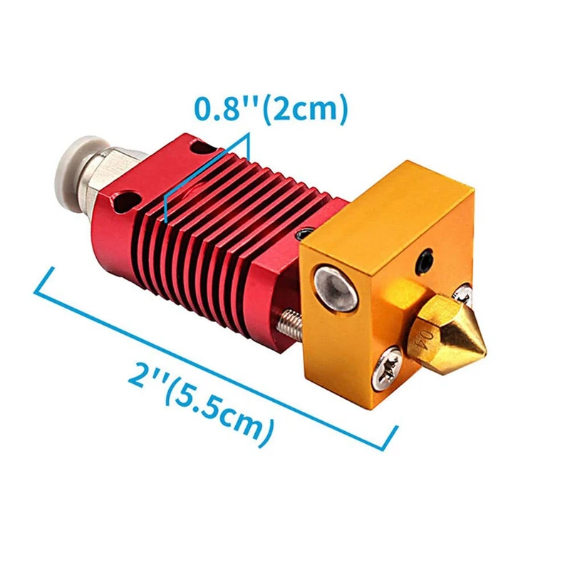 

CR10 Metal Hotend Kit 24V 40W With Capricorn Bowden Tube For Creality Ender 3 V2 CR10 CR10S 3D Printer With Heatbloc