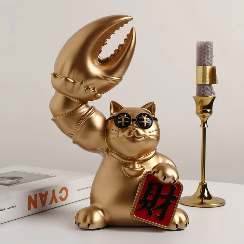 

Luxury Makes Money Opening Decorations Home Moving Gifts Porch Decoration Kylin Arm Wealth Seeking Cat Home Accessories