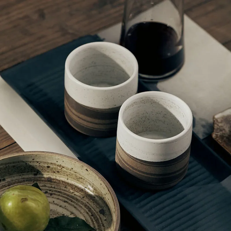190ml Japanese Frosted Latte Cup American Concentrated Retro Ceramic Coffee Simple Nordic Home Office Afternoon Tea Set | Дом и сад