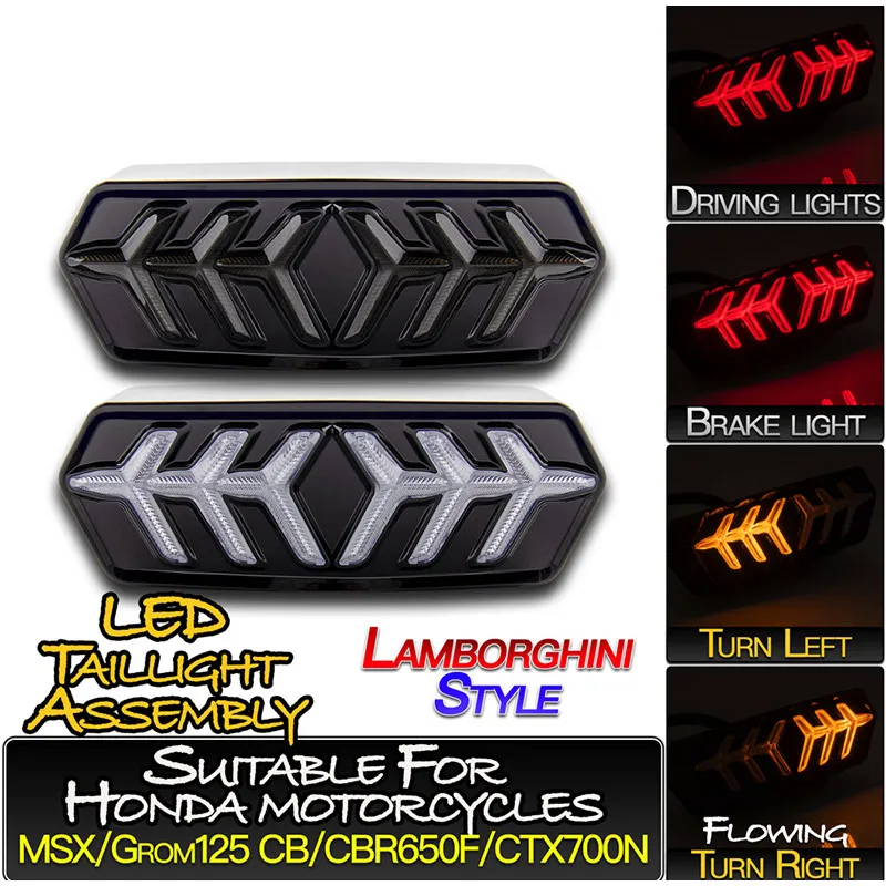 

1PCS Running Light Indicator Lamp Motorcycle Accessories For HONDA MSX /Grom 125 CBR 650 F CTX 700 N Tail Light Brake Light