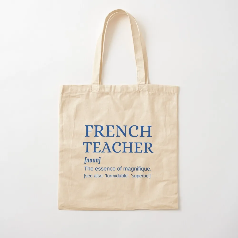 Французский учитель дочь Professeur de Fran?ais Dictionary Definition Tote Bag тканевая сумка на заказ