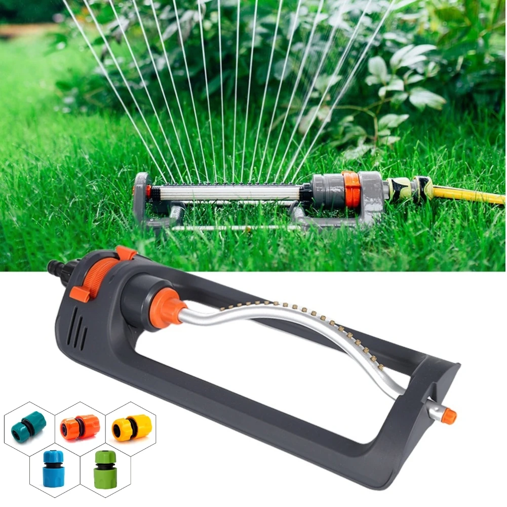 

Automatic Oscillating Sprinkler 4 Modes Swing Irrigation Sprinkler with 1/2in Connector for Large Area Coverage Yard Garden Lawn