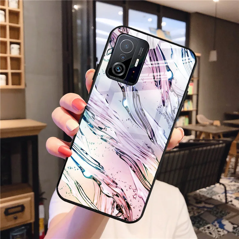 Mi 9T Case For Xiaomi Mi 11 Lite Tempered Glass Cover For Xiaomi Mi11 Lite 5G NE Coque Mi 12T 11T Pro 12 T Mi11T Soft Bumper