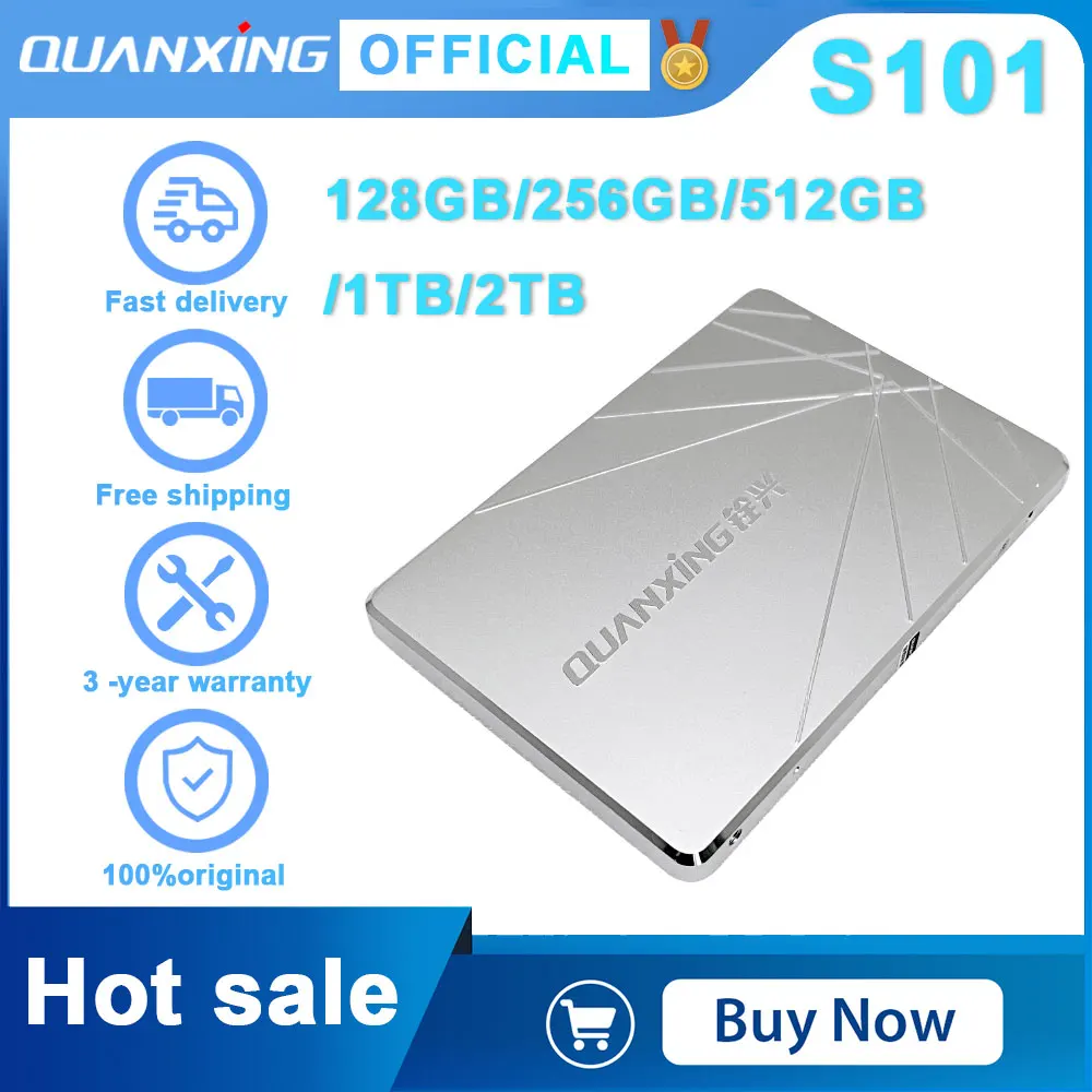 

QUANXING S101 SSD 1TB 2tb 512gb SSD solid -state hard drive 2.5 inch SATA3.0 interface upgrade for notebook desktop Laptop PC