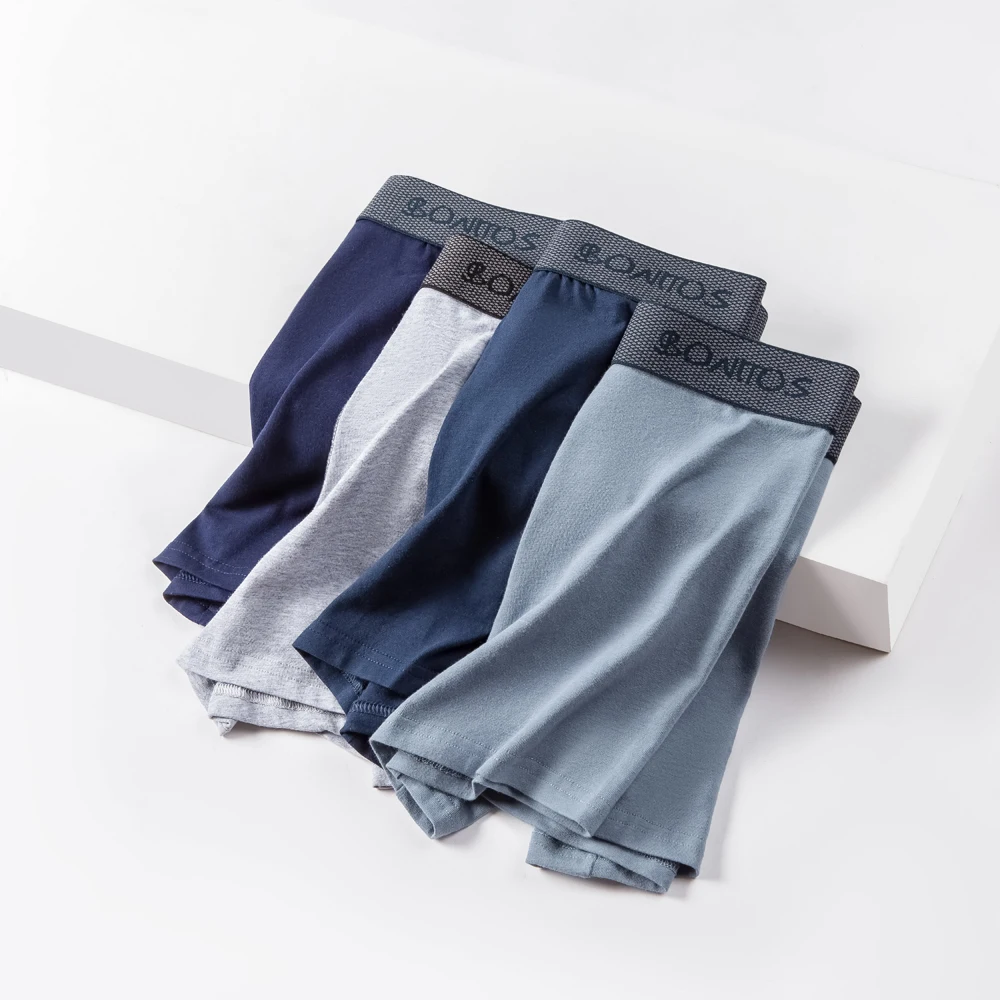 4Pcs Men's Panties Boxers Man Pack Underpants Slips Mens Underwear Sexy Boxer Shorts Mens Sale Undrewear Cotton Boxershorts