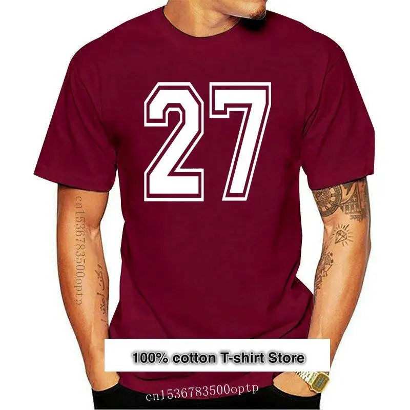 

Camiseta с номером 27 для мужчин и женщин, Спортивная футболка, футболка с номером RT