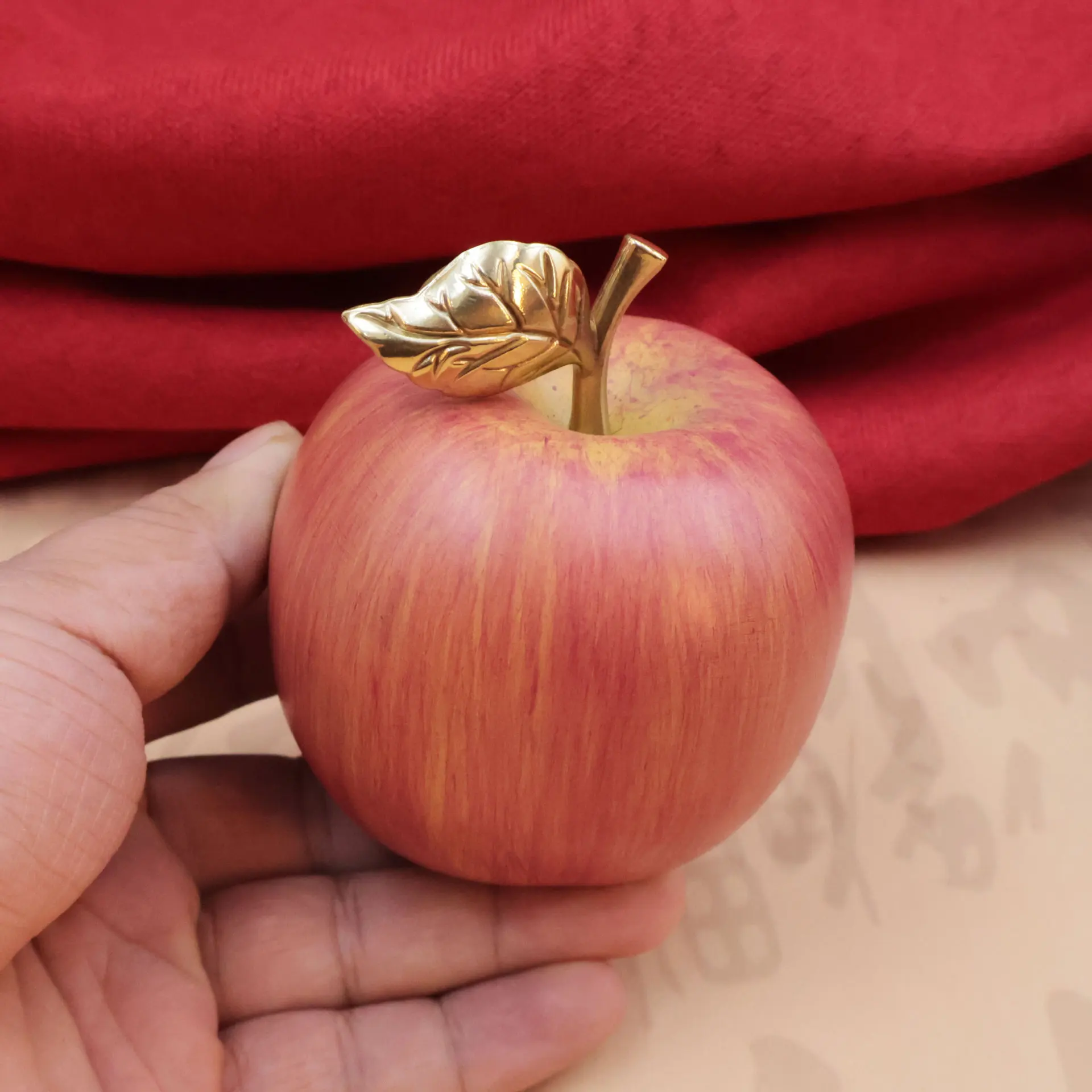Медные украшения имитация яблока металлические золотые фигурки Яблоков