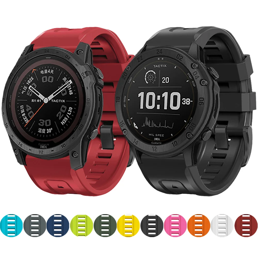 

Quick Fit For Tactix 7 Pro Delta / Bravo Band 22/26mm Bracelet correa Wristband Accessorie Sports Silicone Replacement WatchBand