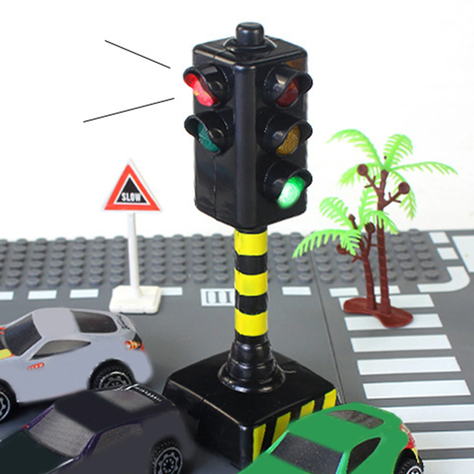 

Mini Traffic Light Toy Battery-Powered Education Learning Toy for Kids