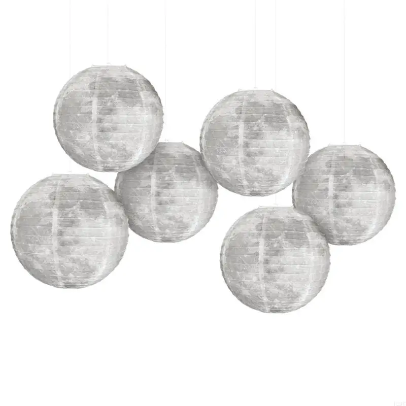 U2JC Whimsicals Moon Paper Lamp Внутренние потолочные подвески Уникальное потолочное