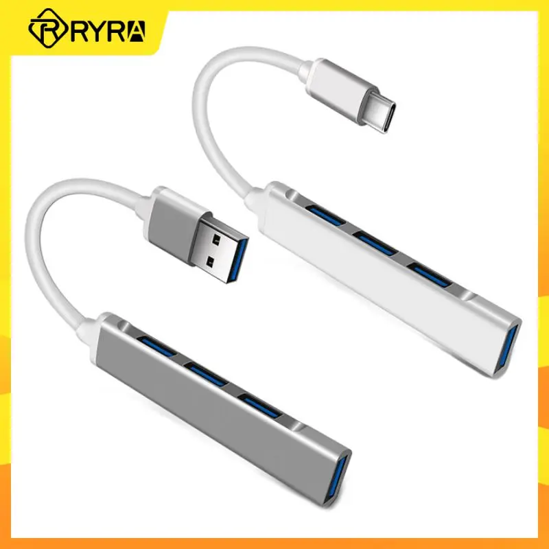 

RYRA 4 Port USB HUB 3.0 Type C 3.1 Multi-port Splitter OTG Adapter For Lenovo Macbook PC Computer Laptop Accessories USB HUB