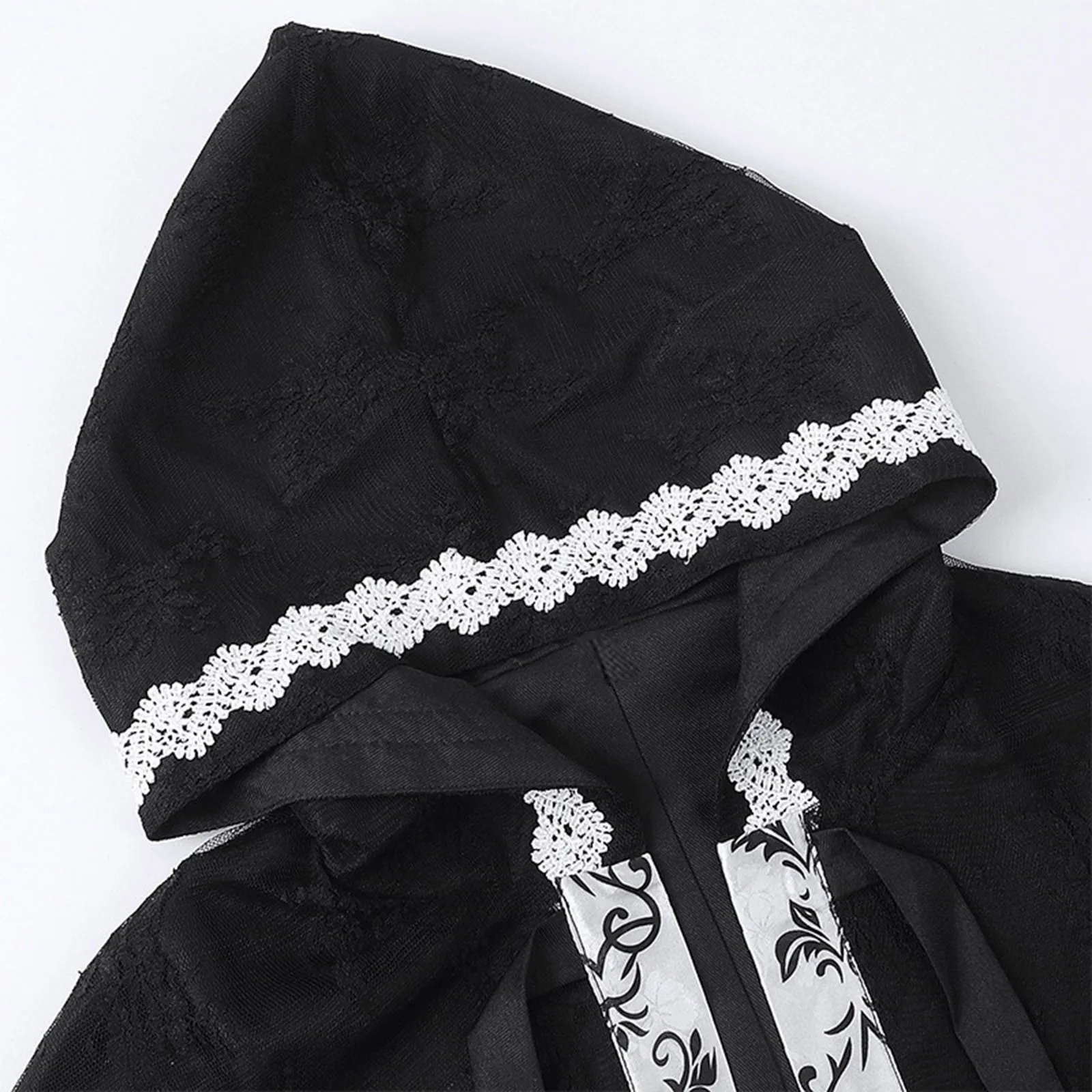 Карнавальный Хэллоуин готический ретро плащ с капюшоном накидки длинный халат