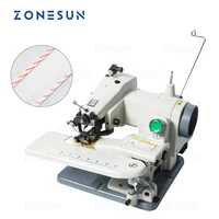 zonesun household blind stitch sewing machine direct drive for hat sweater neck cuff desktop blind trousers sewing machine 220v