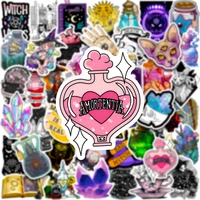 103050pcs magic apothecary gothic witch crystal stickers graffiti notebook skateboard helmet laptop phone wall decals kids toy